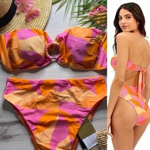 Vix Greta Ring Bandeau Bikini Top | Gigi Hot Pants Bottom